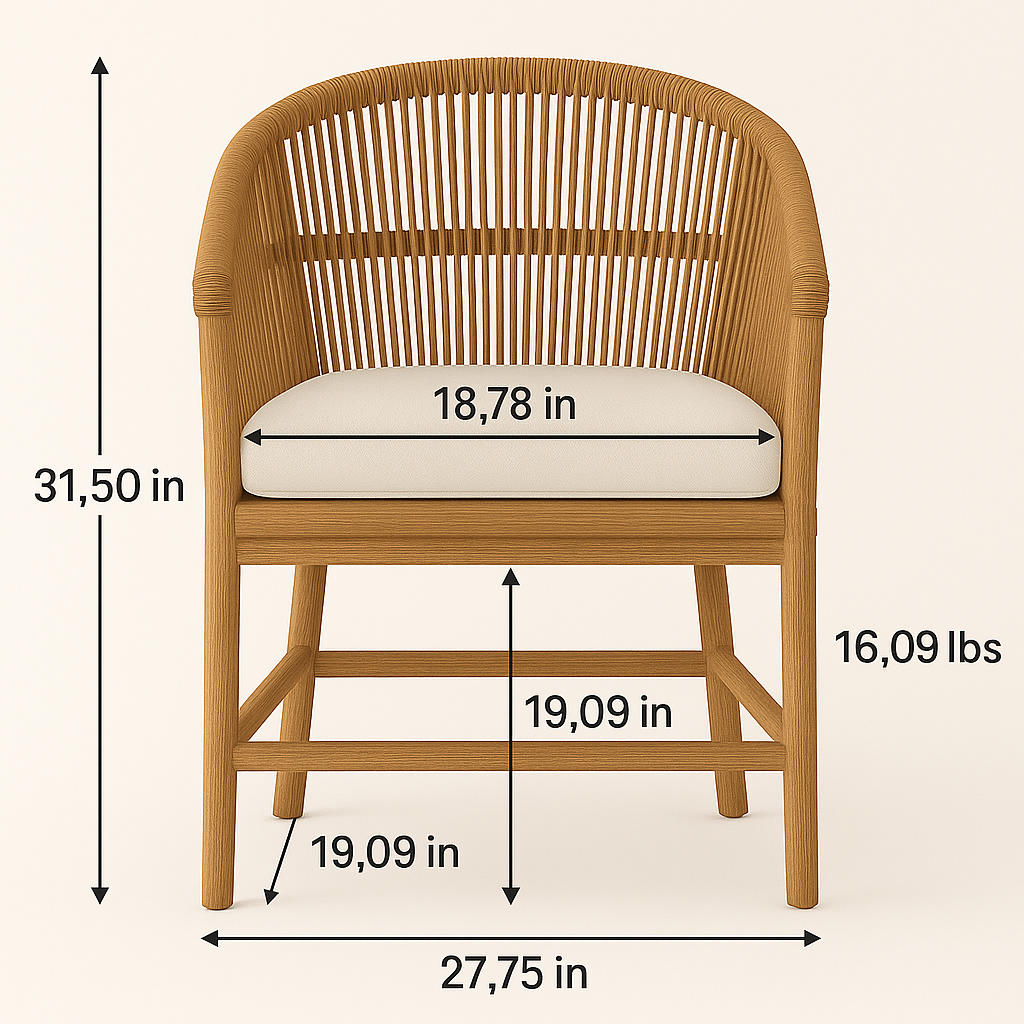 Outdoor Teak Dining Chair