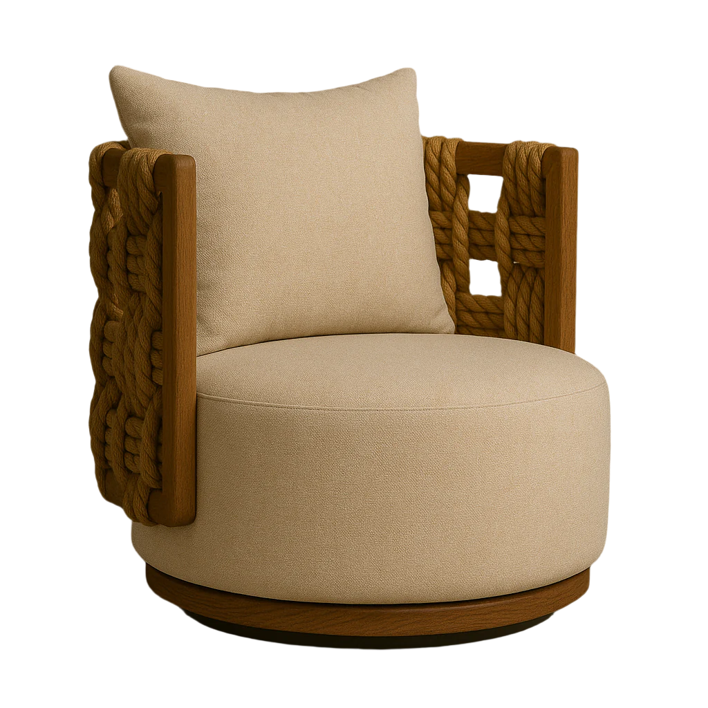 Outdoor Swivel Accent Chair