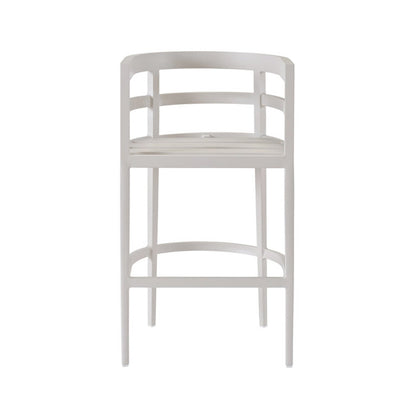 Upholstered Teak Outdoor Bar Stool