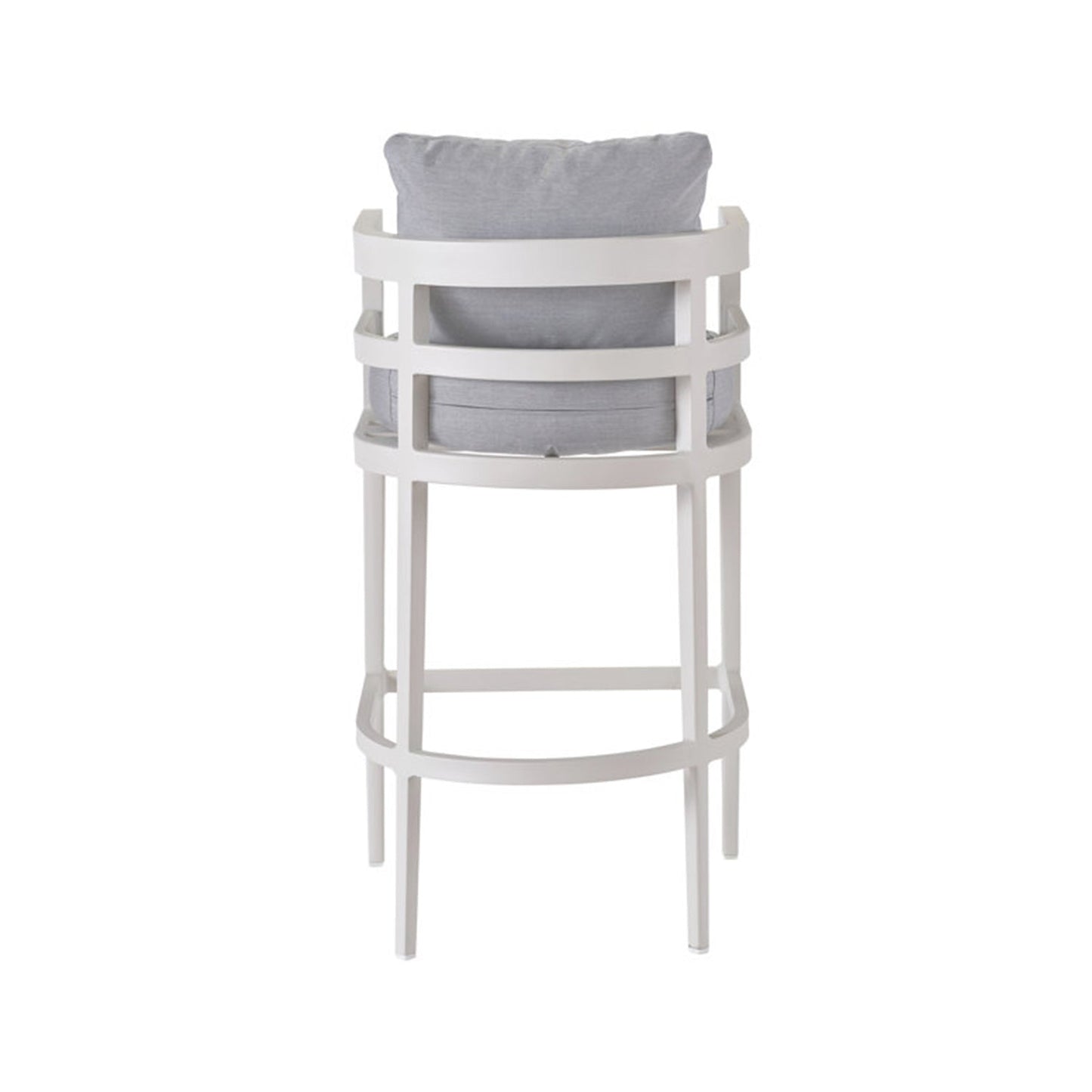 Upholstered Teak Outdoor Bar Stool