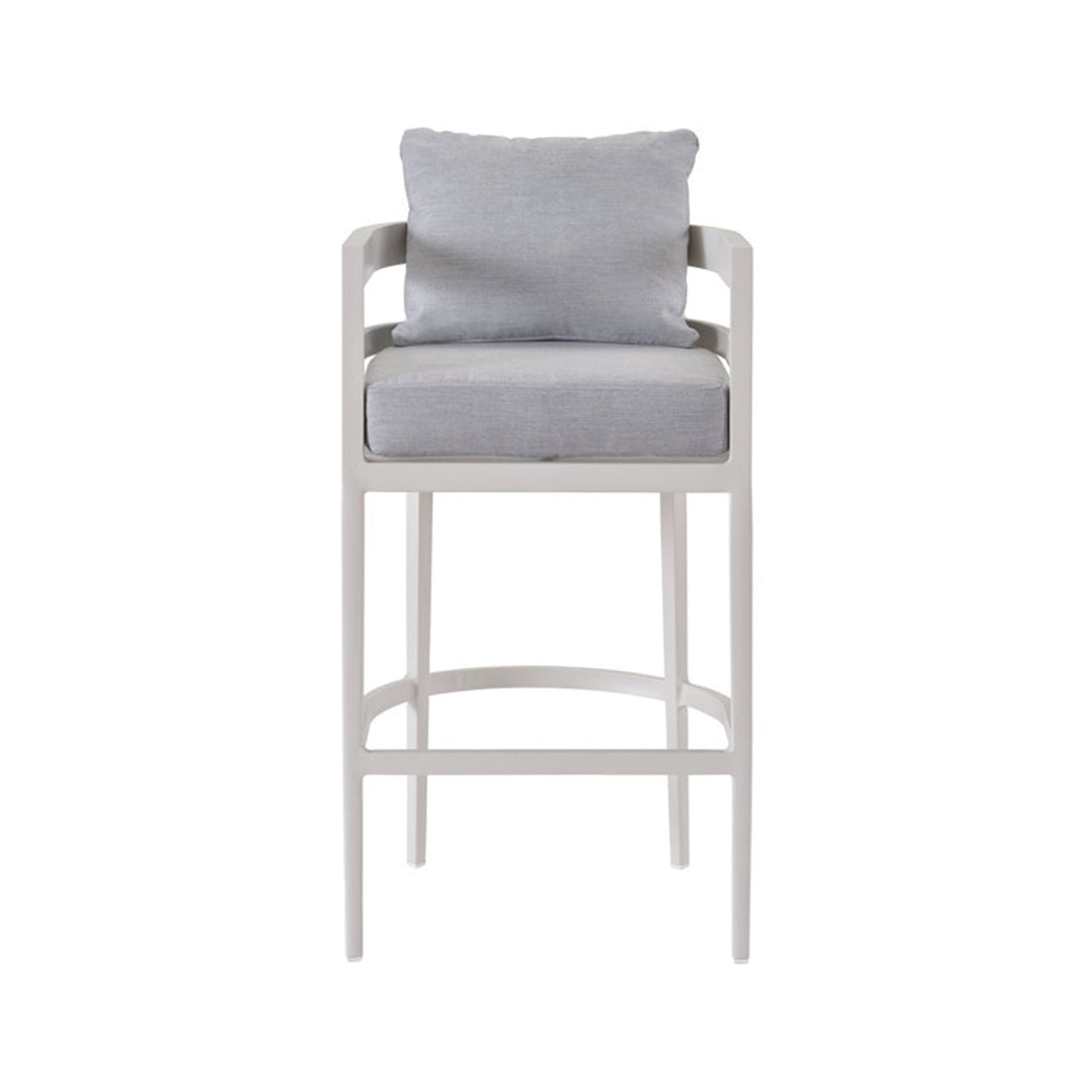 Upholstered Teak Outdoor Bar Stool