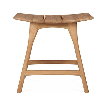 Backless Teak Outdoor Bar and Counter Stool