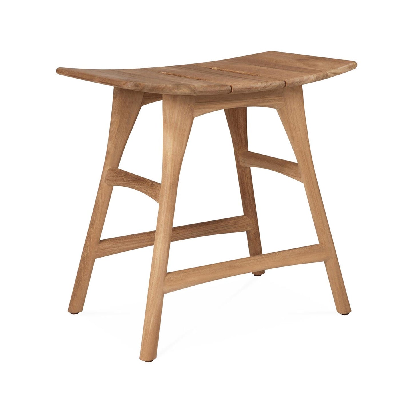 Backless Teak Outdoor Bar and Counter Stool