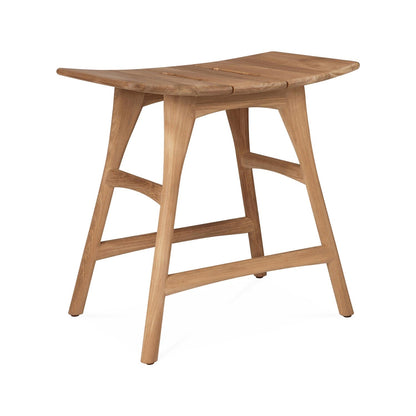 Backless Teak Outdoor Bar and Counter Stool