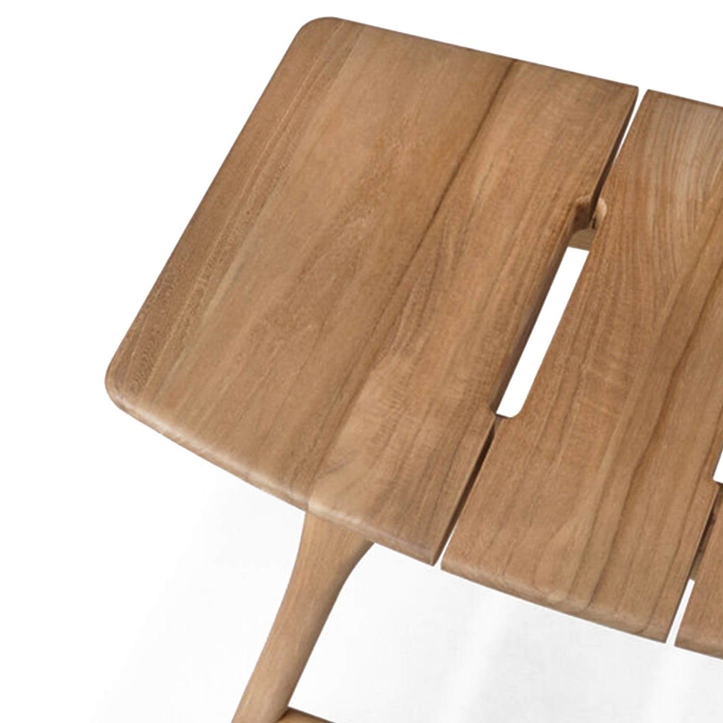 Backless Teak Outdoor Bar and Counter Stool