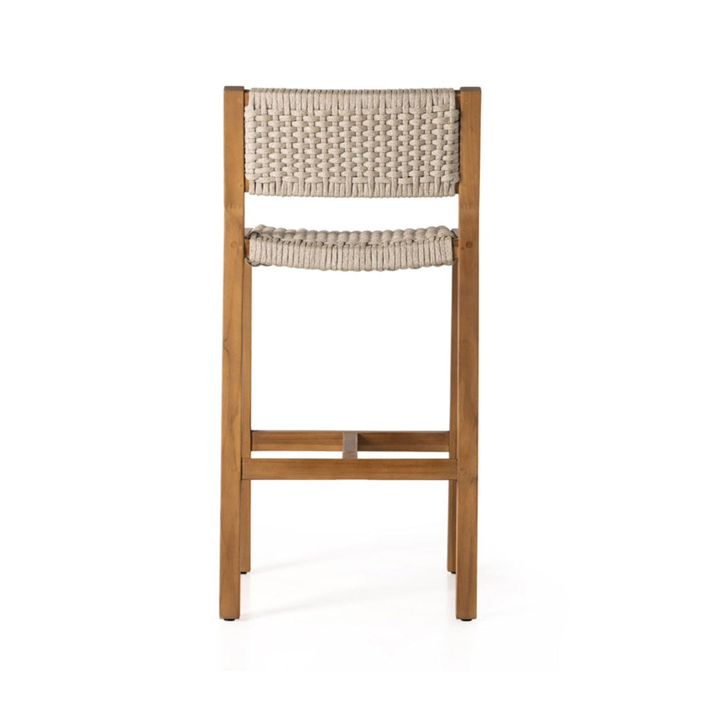 Armless Teak Outdoor Bar Stool