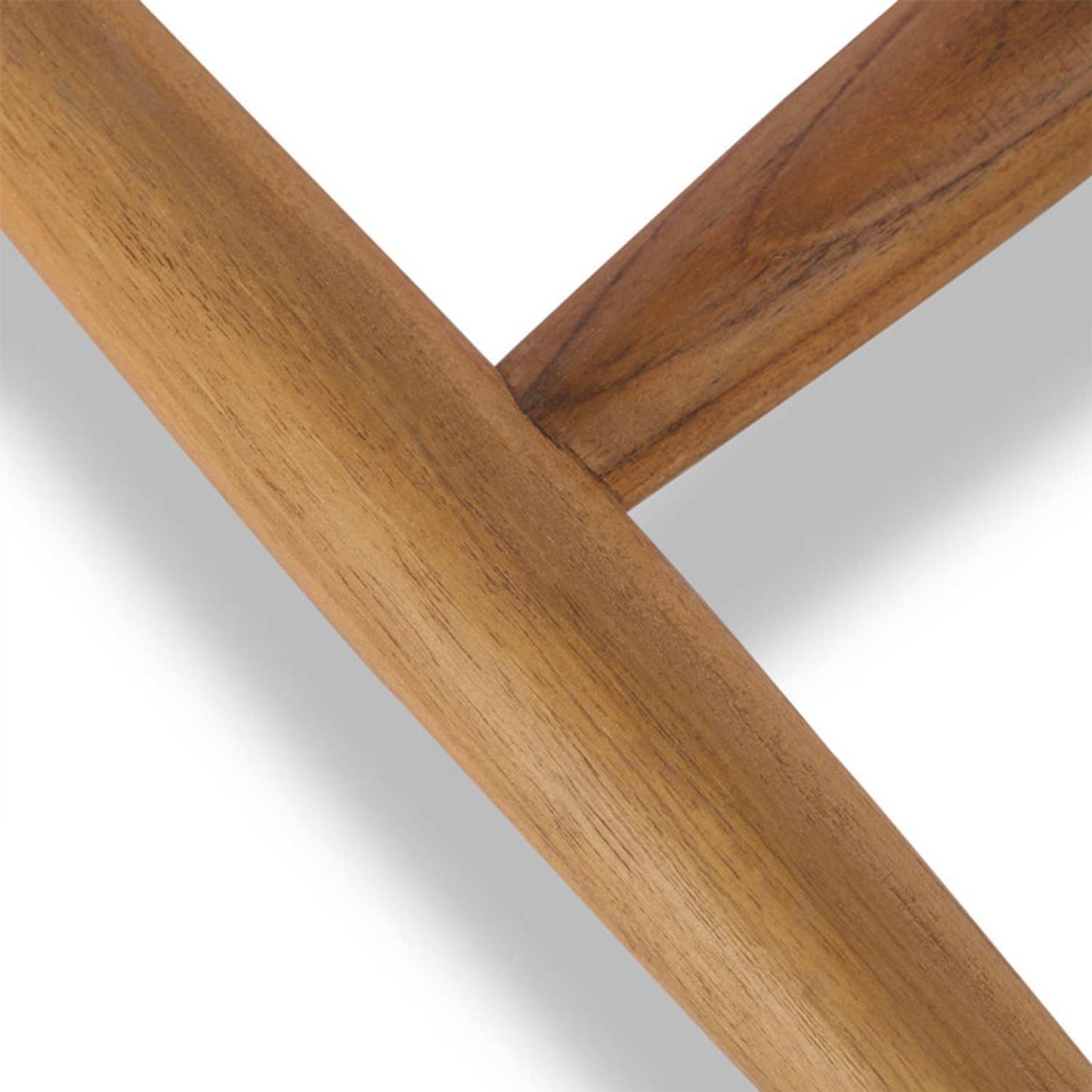 Upholstered Armless Teak Outdoor Bar Stool