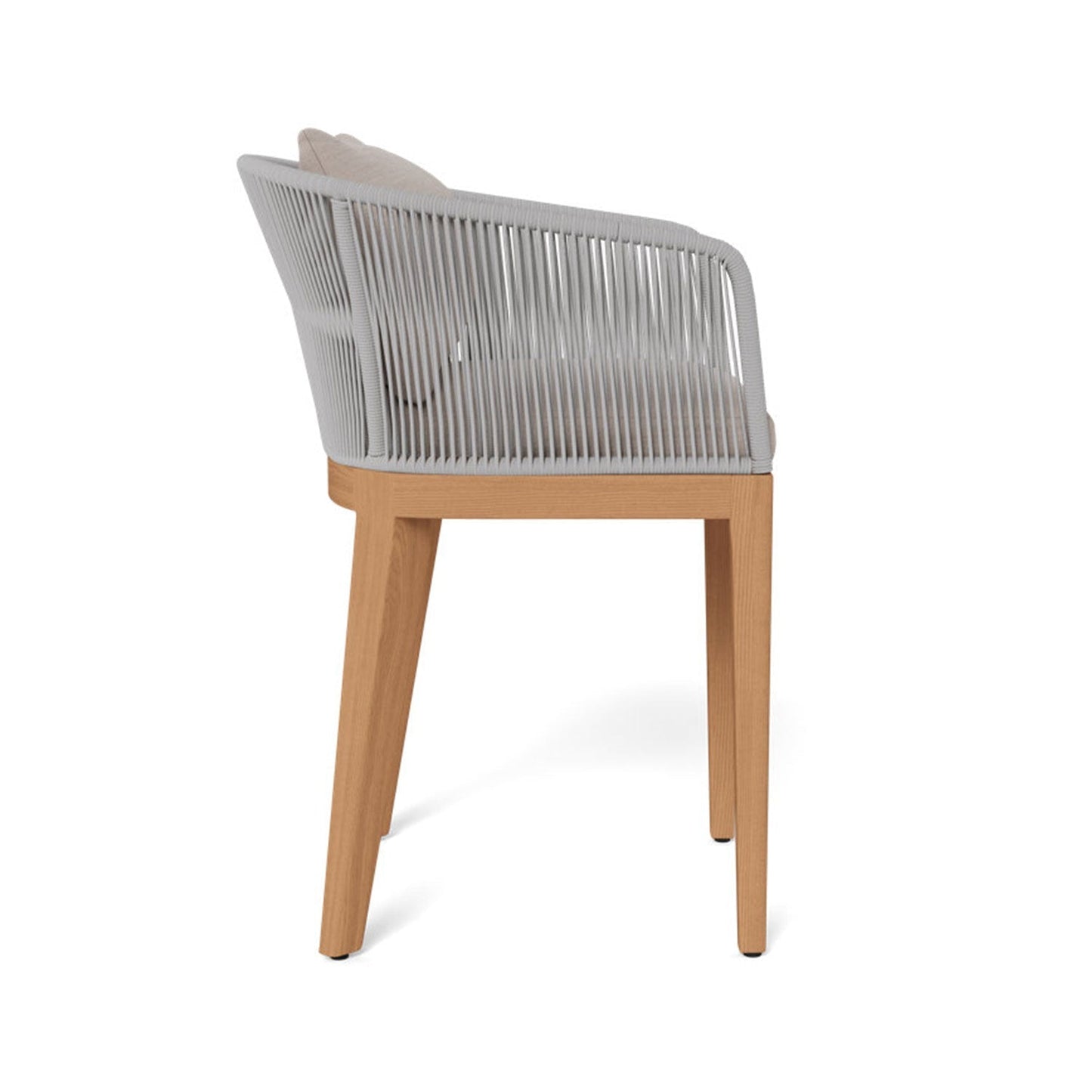 Upholstered Teak Outdoor Bar Stool