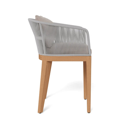 Upholstered Teak Outdoor Bar Stool