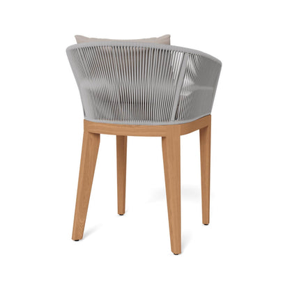 Upholstered Teak Outdoor Bar Stool