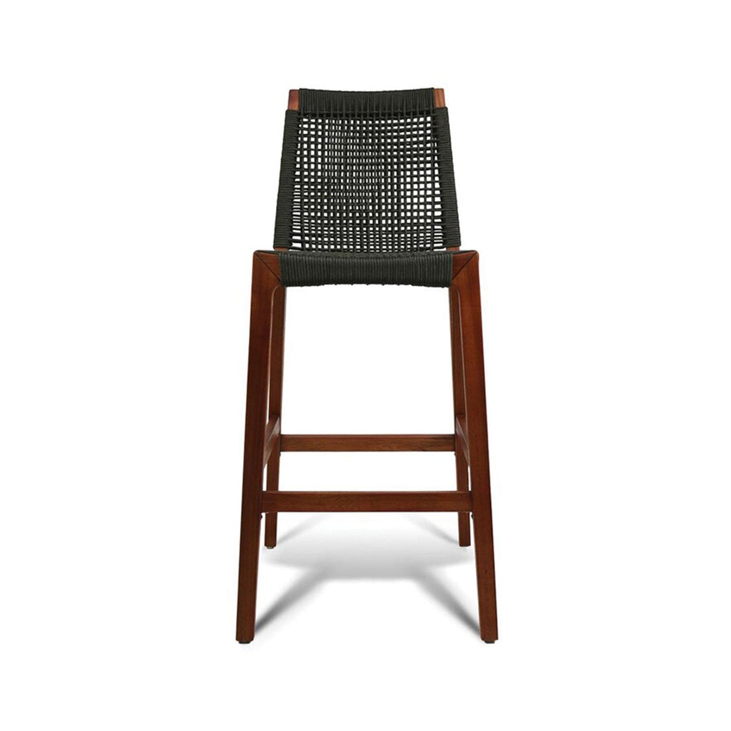 Armless Teak Outdoor Bar Stool