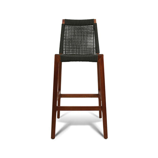 Armless Teak Outdoor Bar Stool