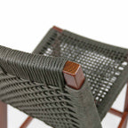 Armless Teak Outdoor Bar Stool