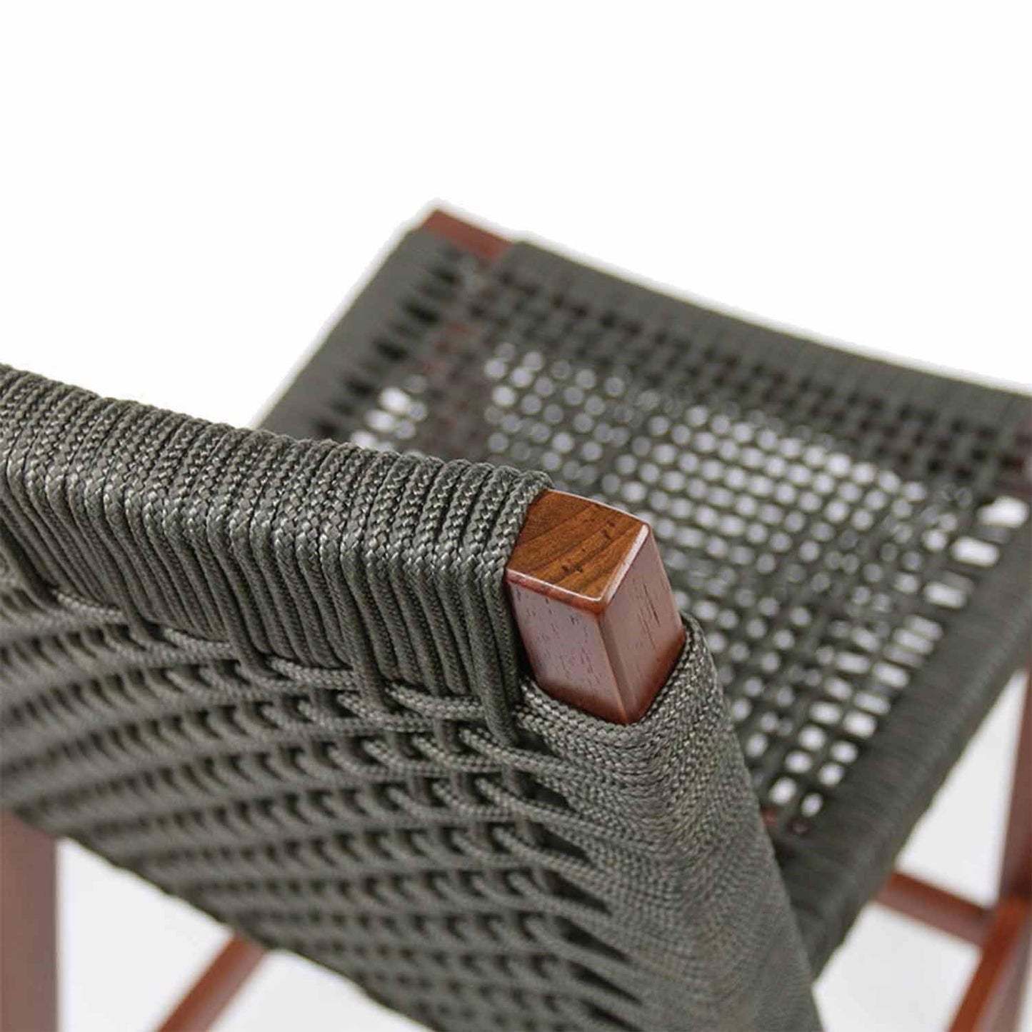 Armless Teak Outdoor Bar Stool