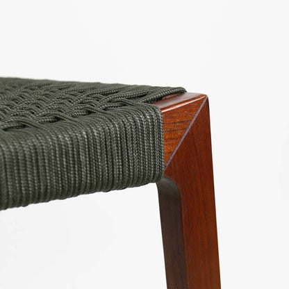 Armless Teak Outdoor Bar Stool