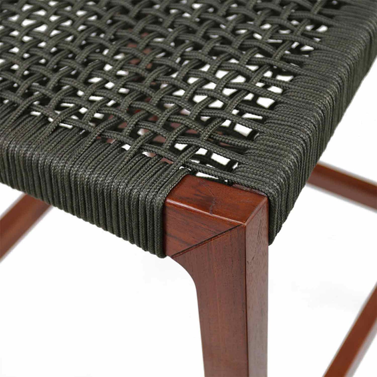 Armless Teak Outdoor Bar Stool