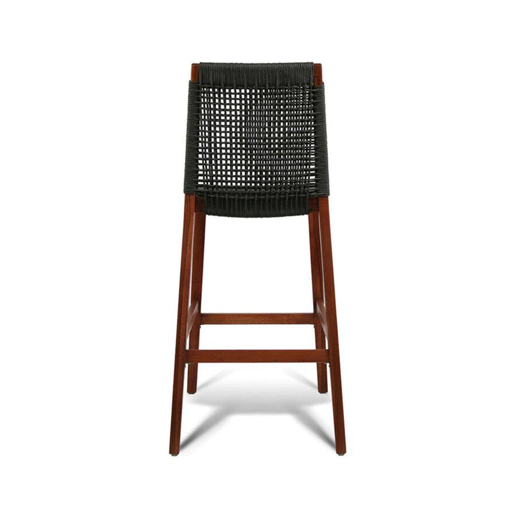 Armless Teak Outdoor Bar Stool