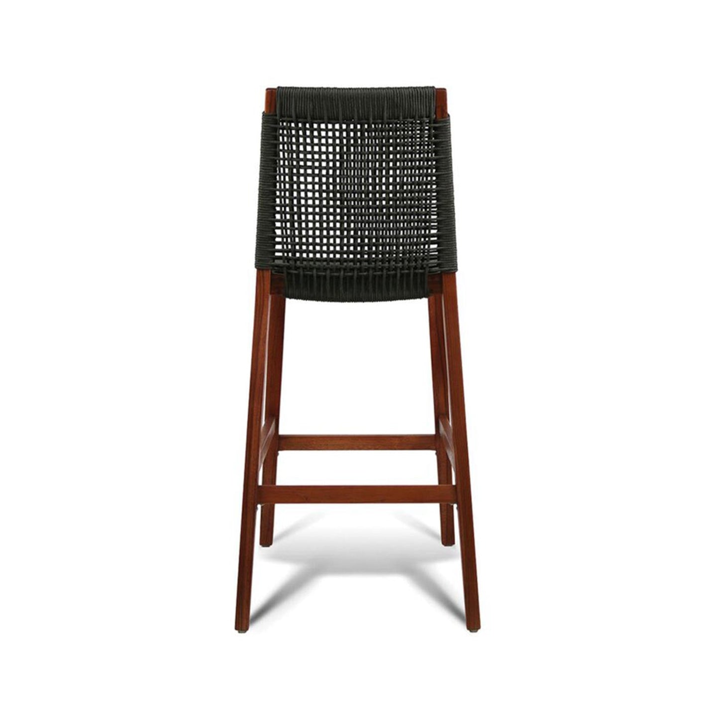 Armless Teak Outdoor Bar Stool