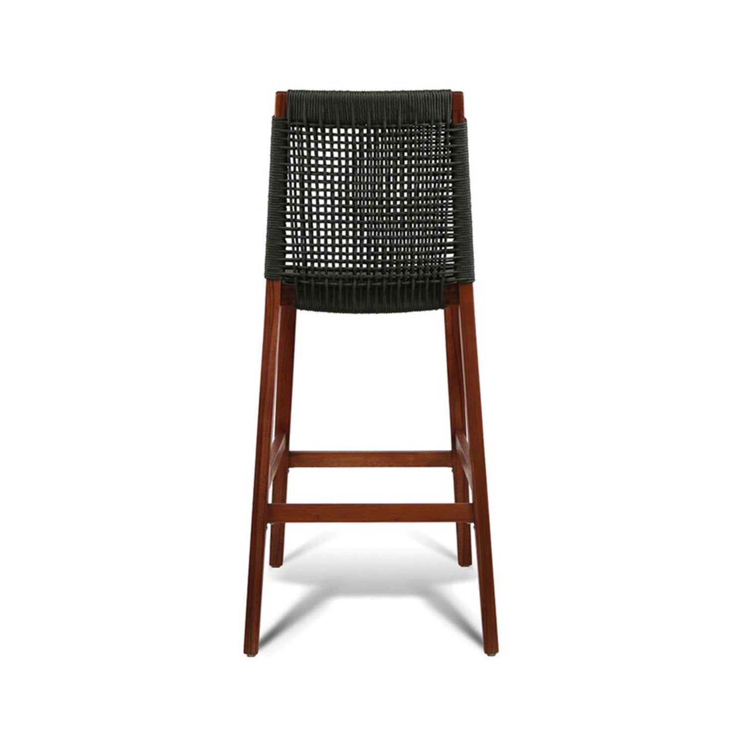 Armless Teak Outdoor Bar Stool