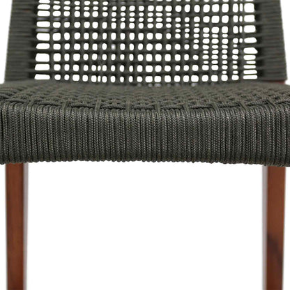 Armless Teak Outdoor Bar Stool