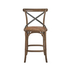 Rückenloser Teak-Barhocker für den Außenbereich