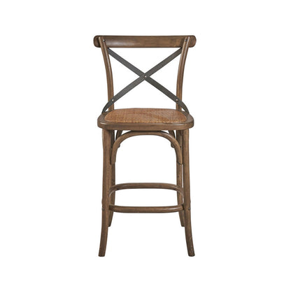 Backless Teak Outdoor Bar Stool