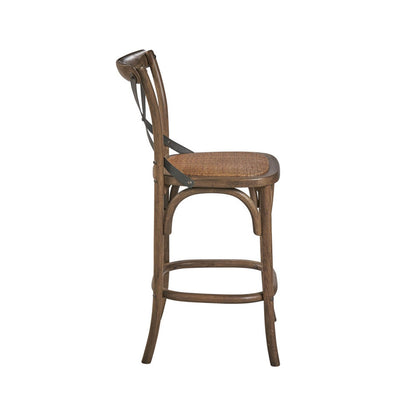 Backless Teak Outdoor Bar Stool