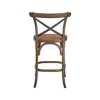 Rückenloser Teak-Barhocker für den Außenbereich