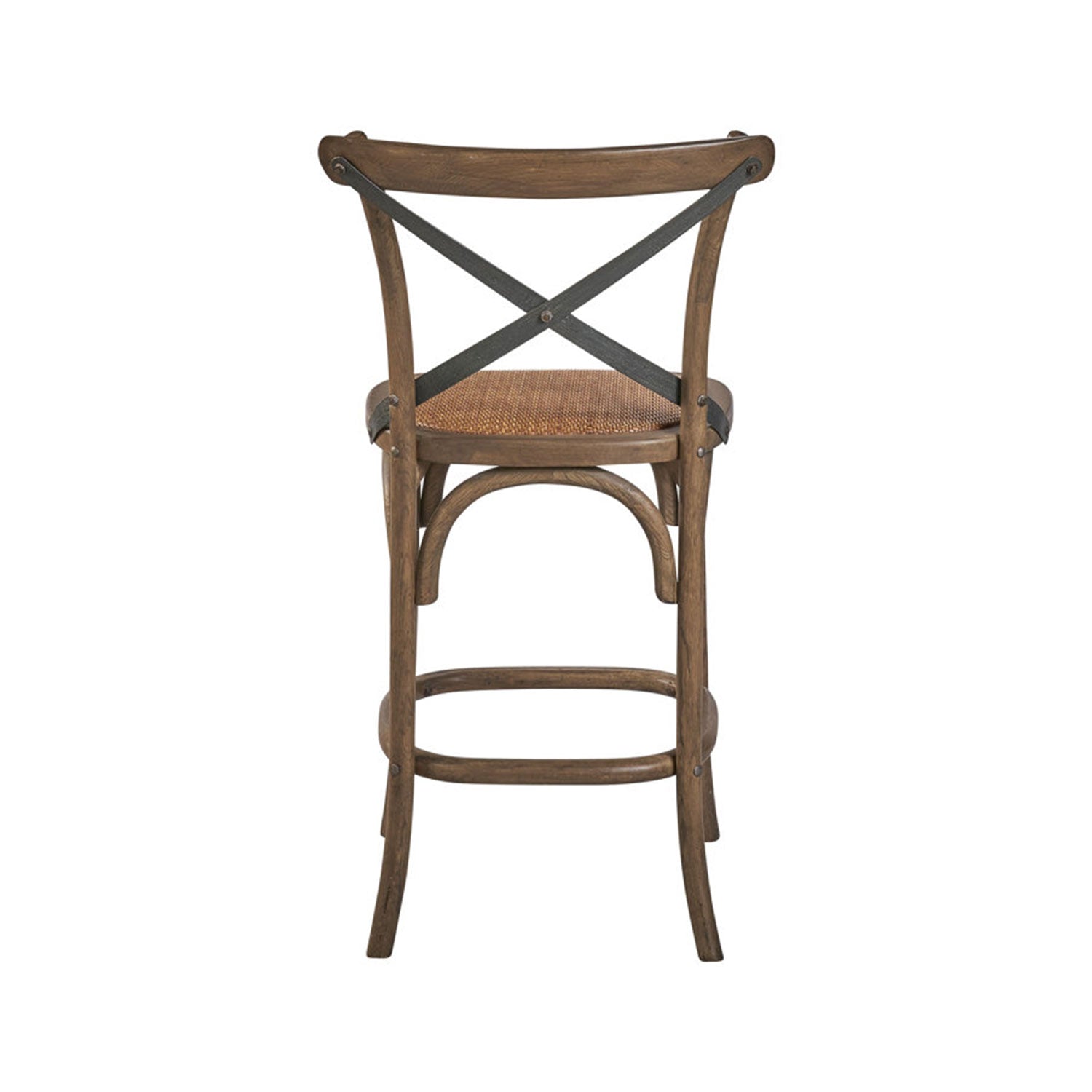 Rückenloser Teak-Barhocker für den Außenbereich