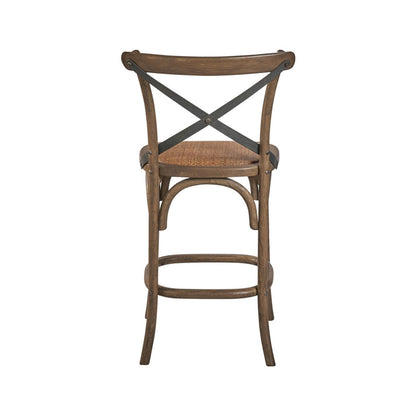 Backless Teak Outdoor Bar Stool