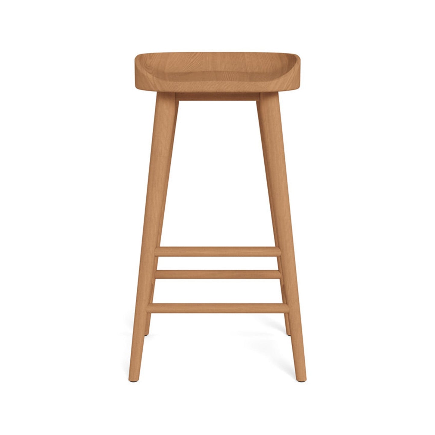 Backless Teak Outdoor Bar Stool