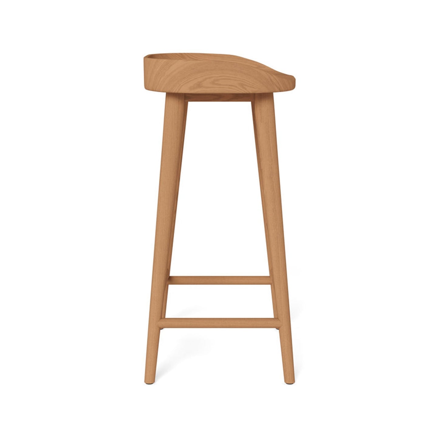 Backless Teak Outdoor Bar Stool