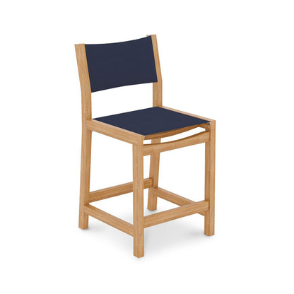 Armless Teak Outdoor Bar Stool