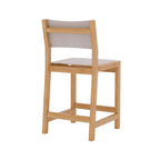 Armlehnloser Teak-Barhocker für den Außenbereich