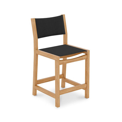 Armless Teak Outdoor Bar Stool