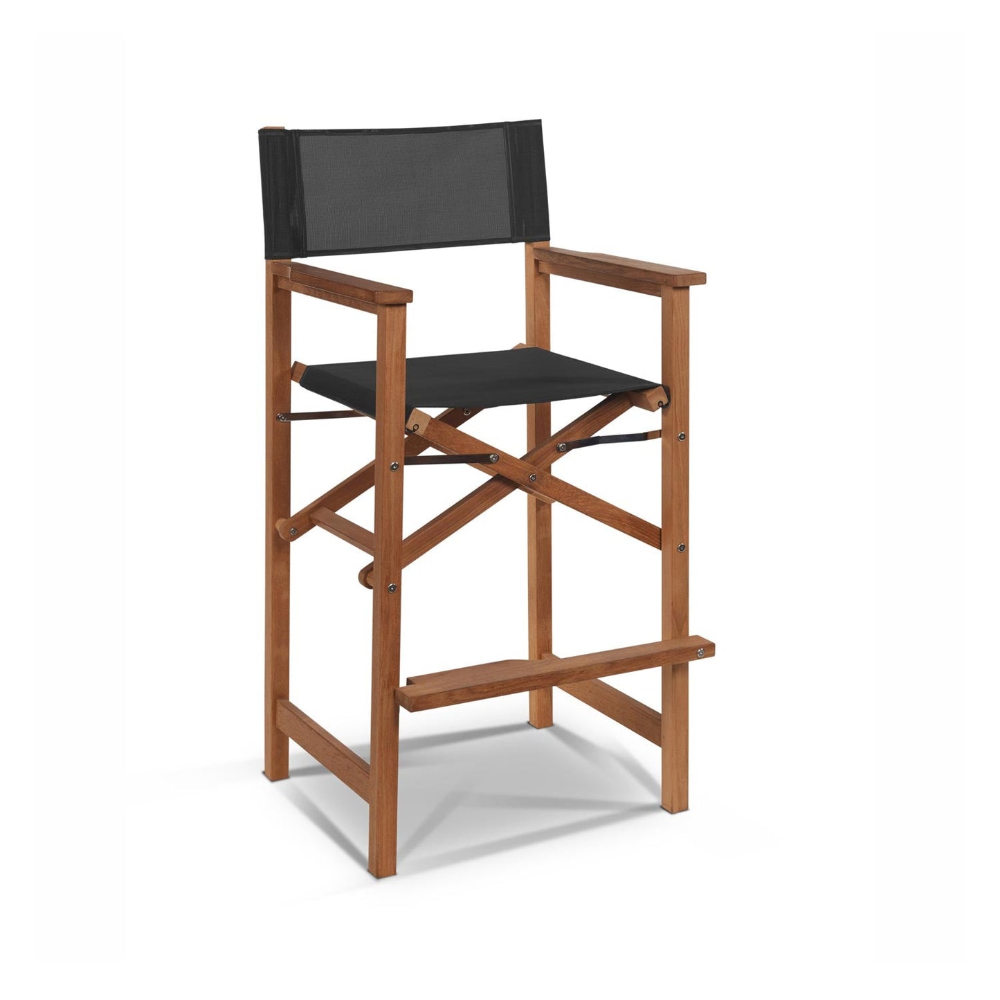 Folding Teak Outdoor Bar Stool