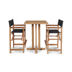 Klappbarer Teak-Außenbarhocker