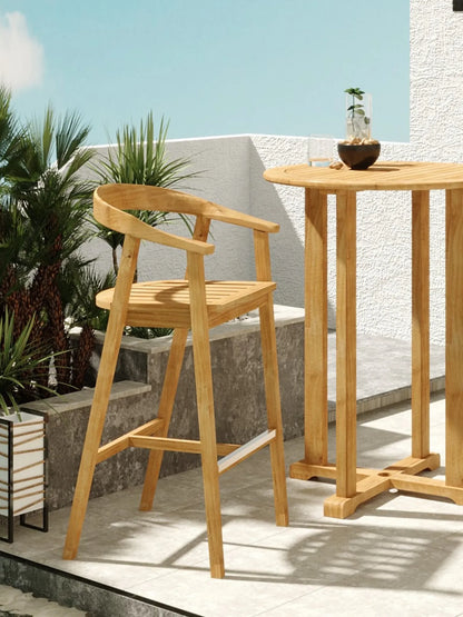Teak Outdoor Bar Stool