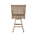 Swivel Teak Outdoor Bar Stool