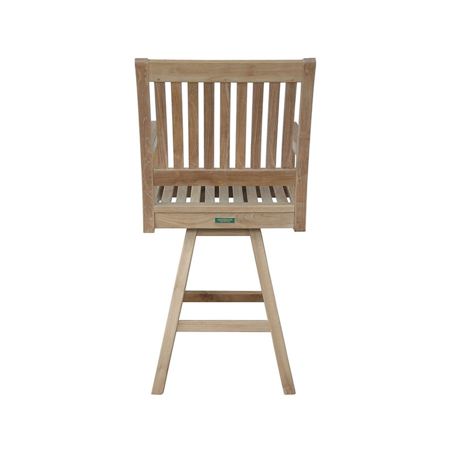 Swivel Teak Outdoor Bar Stool