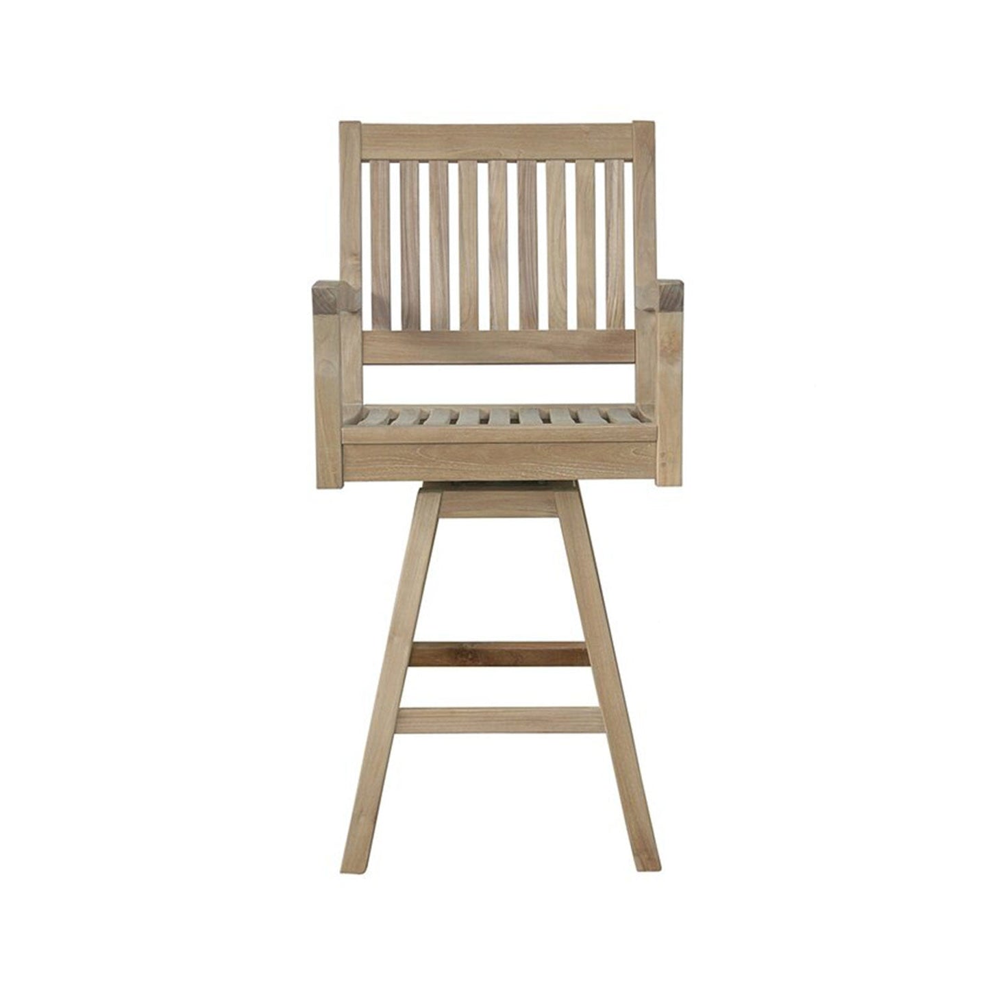 Swivel Teak Outdoor Bar Stool