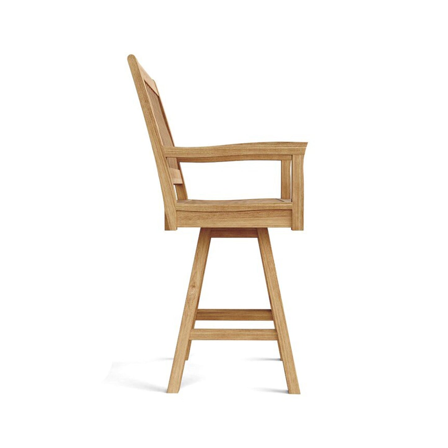 Swivel Teak Outdoor Bar Stool