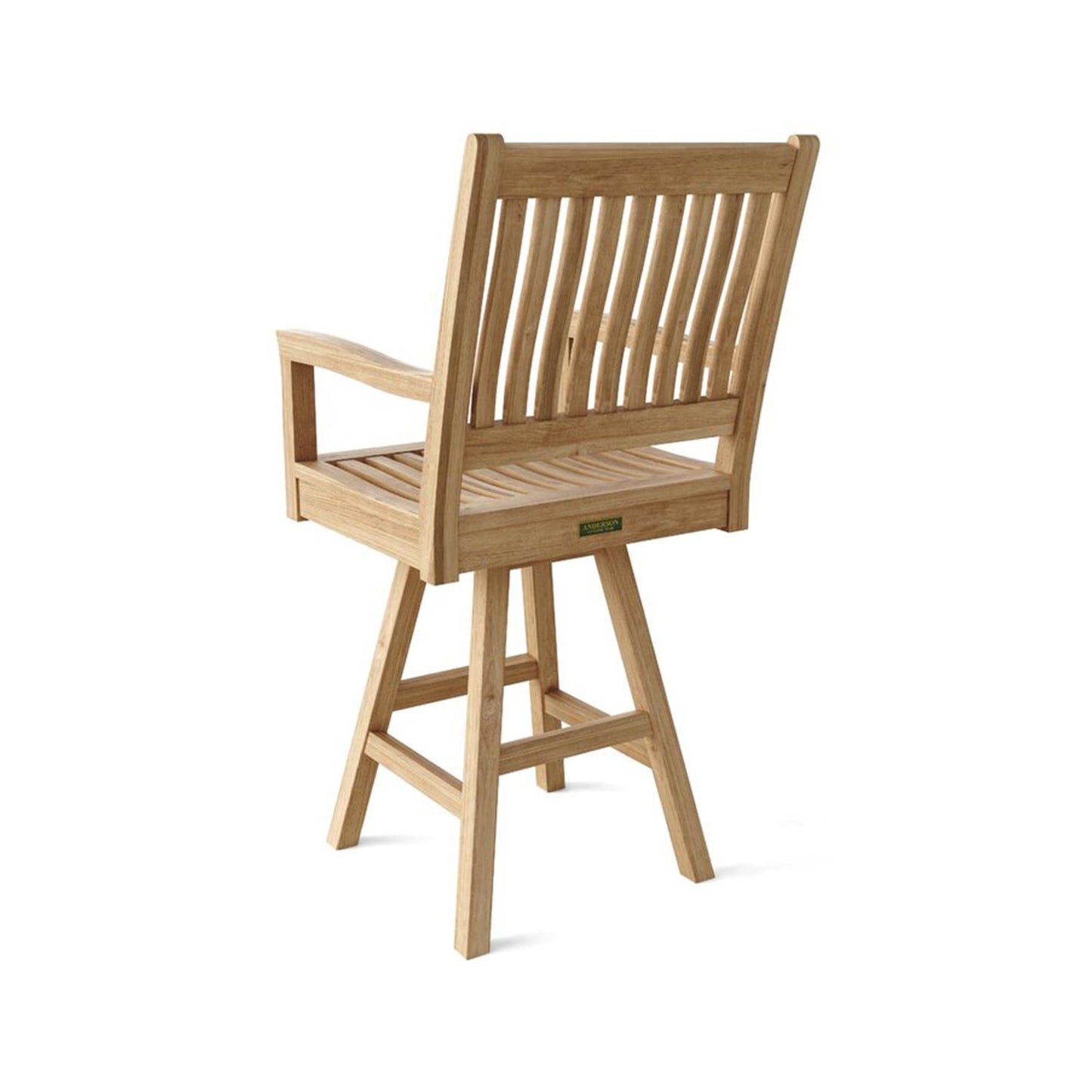 Swivel Teak Outdoor Bar Stool