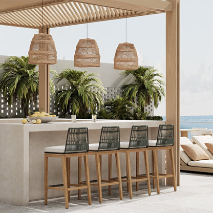 Outdoor Teak Bar Stool
