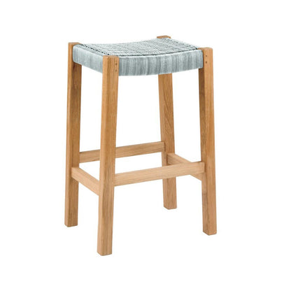 Backless Teak Outdoor Bar Stool
