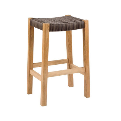 Backless Teak Outdoor Bar Stool