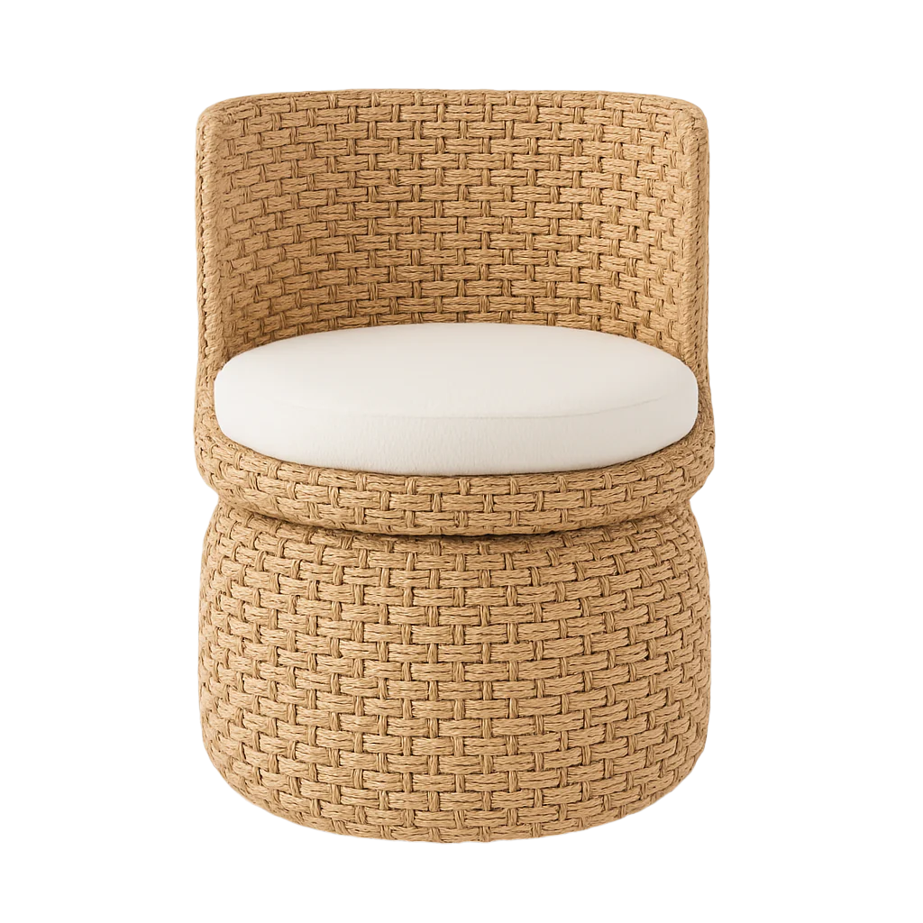 Seagrass Swivel Lounge Chair