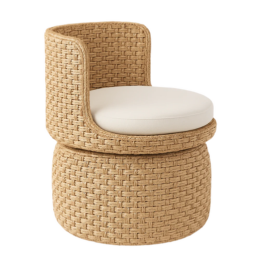 Seagrass Swivel Lounge Chair