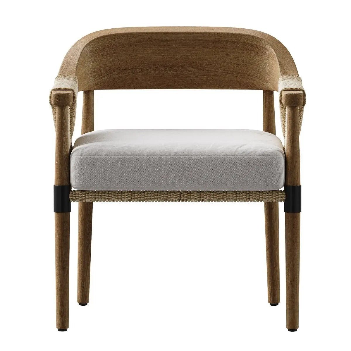 Teak Dining Chair with Performance Fabric