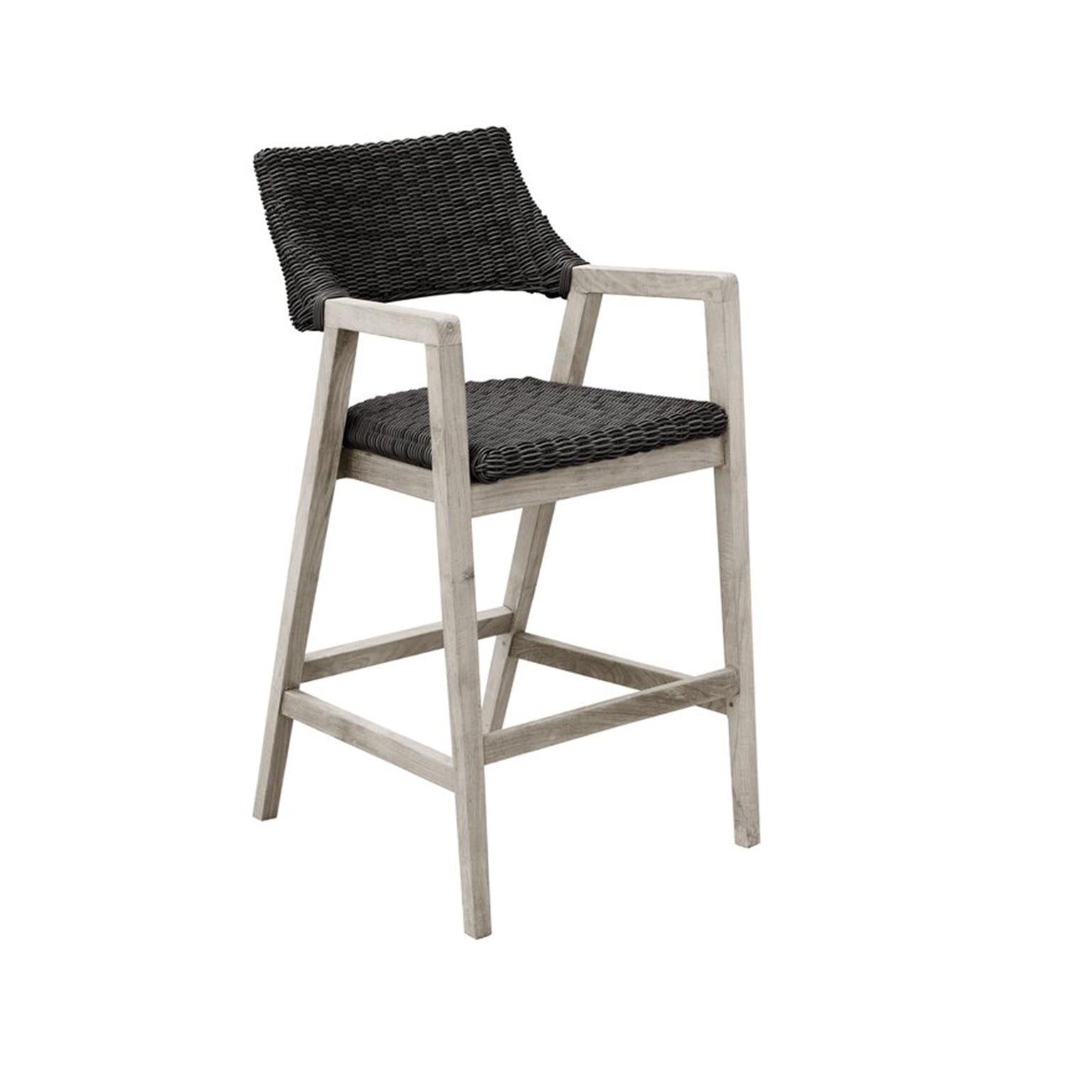 Teak-Barhocker für den Außenbereich